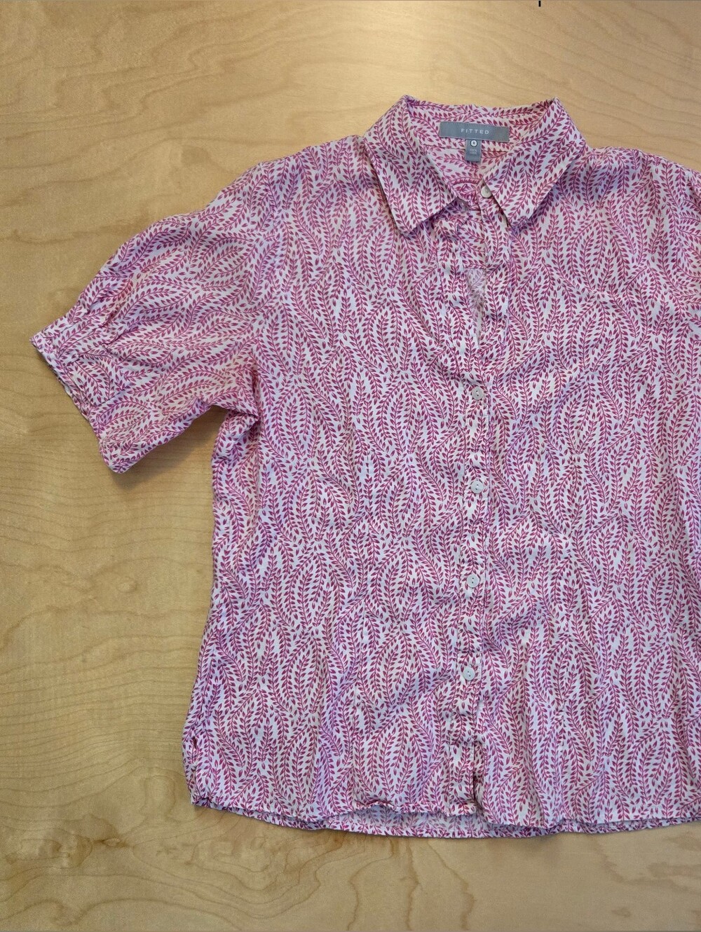 Cute Short Sleeve Foxcroft Button Up Shirt